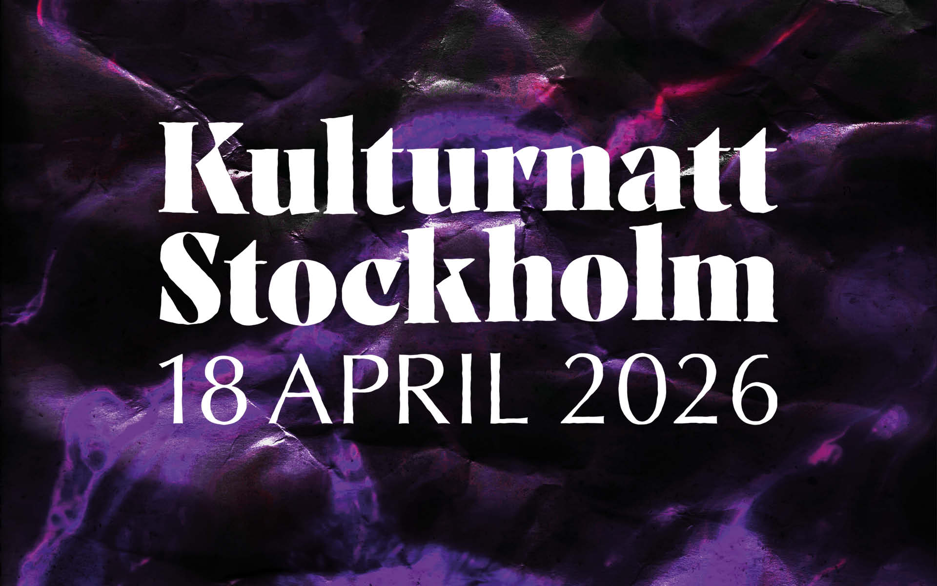 Stockholm Culture Night 2026